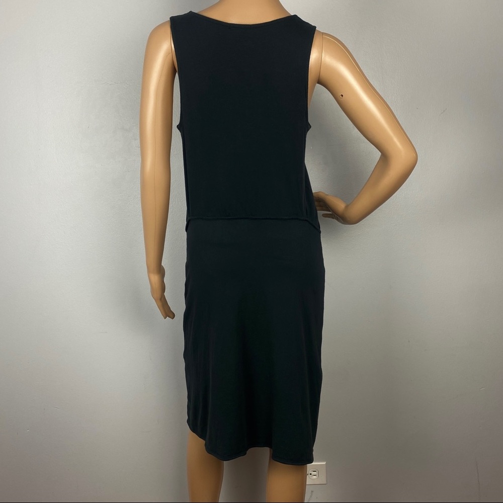 NEW RAILS BLACK SLEEVELESS TIE FRONT MINI DRESS - Picture 6 of 7